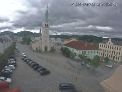 Náměstí, koste sv. Markéty