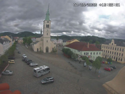 Náměstí, koste sv. Markéty