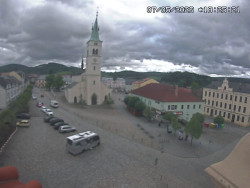 Náměstí, koste sv. Markéty