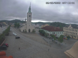 Náměstí, koste sv. Markéty