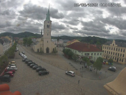 Náměstí, koste sv. Markéty