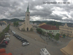 Náměstí, koste sv. Markéty