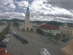 Náměstí, koste sv. Markéty