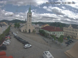 Náměstí, koste sv. Markéty