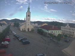 Náměstí, koste sv. Markéty