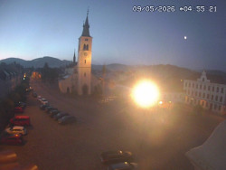 Náměstí, koste sv. Markéty