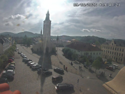 Náměstí, koste sv. Markéty