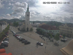 Náměstí, koste sv. Markéty