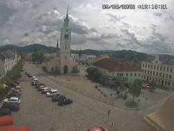 Náměstí, koste sv. Markéty