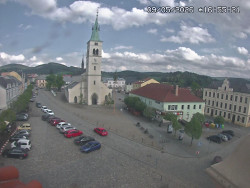 Náměstí, koste sv. Markéty