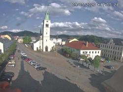 Náměstí, koste sv. Markéty