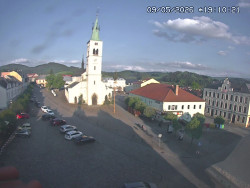 Náměstí, koste sv. Markéty