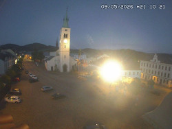 Náměstí, koste sv. Markéty