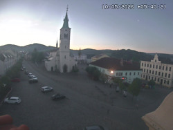 Náměstí, koste sv. Markéty