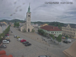 Náměstí, koste sv. Markéty
