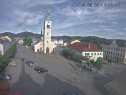 Náměstí, koste sv. Markéty