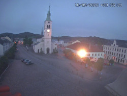 Náměstí, koste sv. Markéty