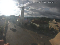 Náměstí, koste sv. Markéty