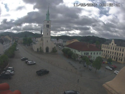 Náměstí, koste sv. Markéty