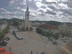 Náměstí, koste sv. Markéty