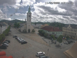 Náměstí, koste sv. Markéty