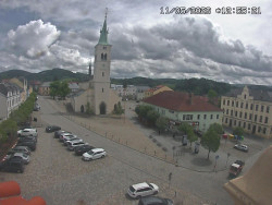 Náměstí, koste sv. Markéty
