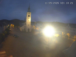Náměstí, koste sv. Markéty