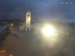 Náměstí, koste sv. Markéty