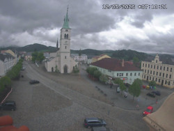 Náměstí, koste sv. Markéty