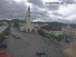 Náměstí, koste sv. Markéty