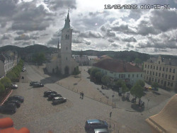 Náměstí, koste sv. Markéty