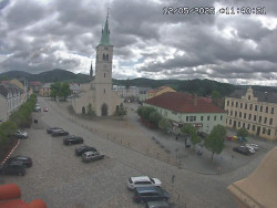 Náměstí, koste sv. Markéty