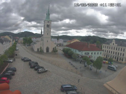 Náměstí, koste sv. Markéty