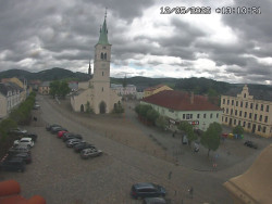 Náměstí, koste sv. Markéty