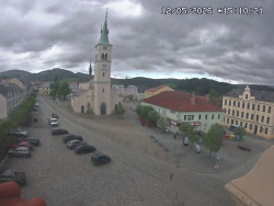 Náměstí, koste sv. Markéty