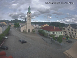 Náměstí, koste sv. Markéty