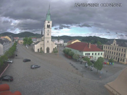 Náměstí, koste sv. Markéty