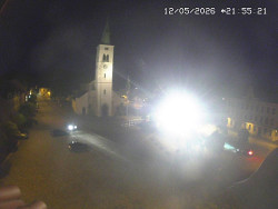 Náměstí, koste sv. Markéty
