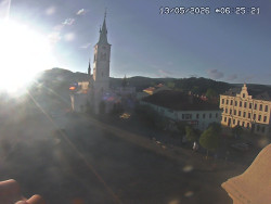 Náměstí, koste sv. Markéty