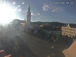Náměstí, koste sv. Markéty