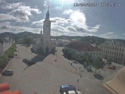 Náměstí, koste sv. Markéty