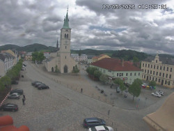 Náměstí, koste sv. Markéty