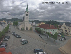 Náměstí, koste sv. Markéty