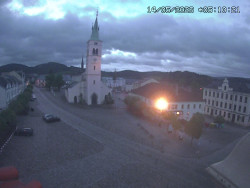 Náměstí, koste sv. Markéty