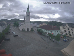 Náměstí, koste sv. Markéty
