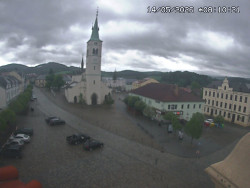 Náměstí, koste sv. Markéty