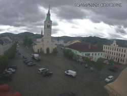 Náměstí, koste sv. Markéty