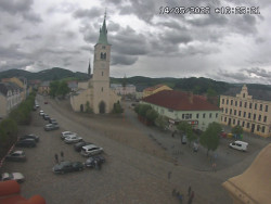 Náměstí, koste sv. Markéty