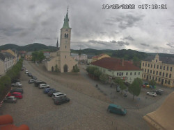 Náměstí, koste sv. Markéty