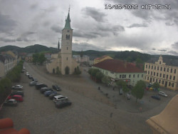 Náměstí, koste sv. Markéty